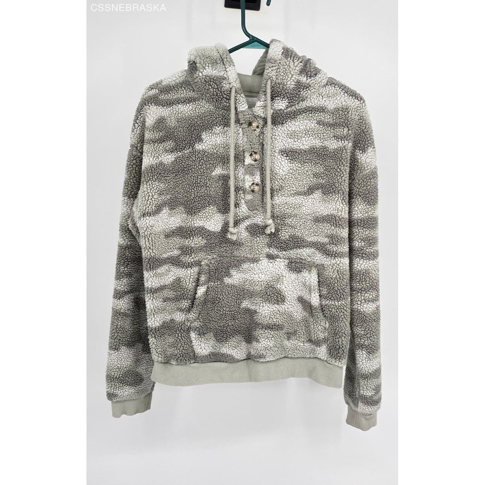 Maurices Gray Women's Long Sleeve Athletic Hoodie - Size Small